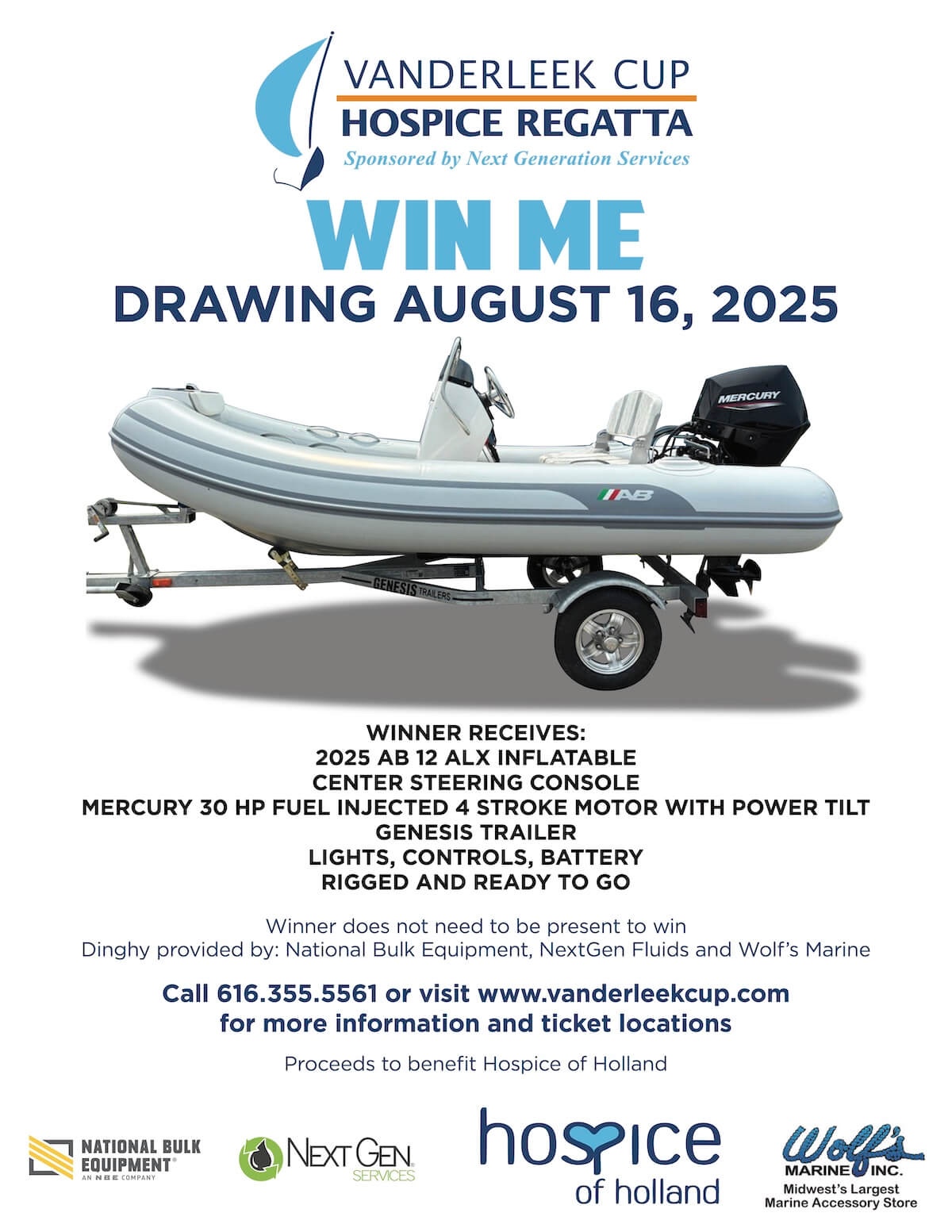 Dinghy Raffle, Hospice of Holland